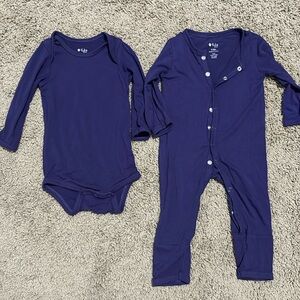 Kyte Baby purple bundle bodysuit romper